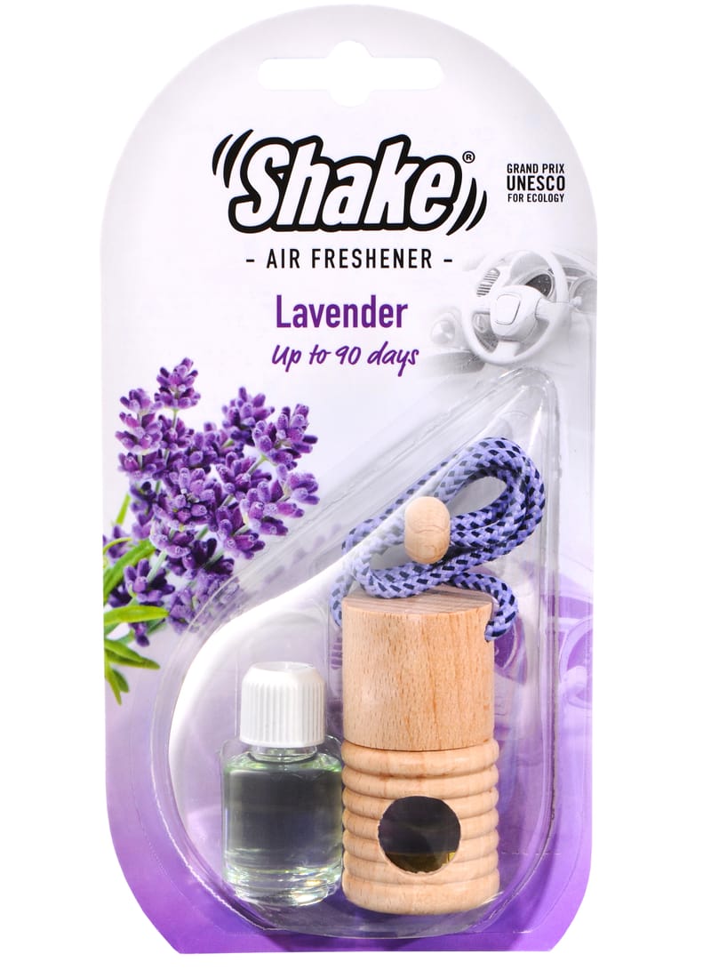 A light, discreet scent of lavender that gives cleanliness and freshness to your car